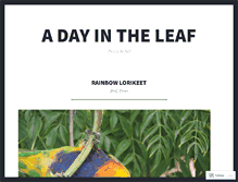 Tablet Screenshot of adayintheleaf.com